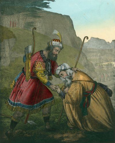 Jaakobin sovinto veljensä Esaun kanssa tekijältä Siegfried Detler Bendixen