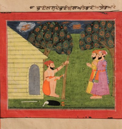 Bhai Bala ja Bhai Ajit vierailevat puuseppä Bhai Lalun luona tekijältä Sikh School