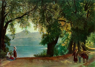 "Nemi-järvi lähellä Roomaa", 1820-luku, 1965. tekijältä Sil