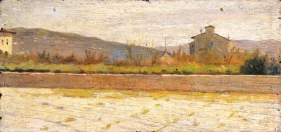 Modiglianan maisema, kirjoittanut Silvestro Lega (1826-1895) tekijältä Silvestro Lega