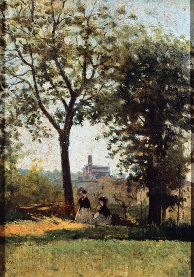 Monte alle Croci, tekijä Silvestro Lega (1826-1895) tekijältä Silvestro Lega
