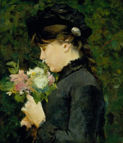 Eleonora Tommasin muotokuva, noin 1884-85 (öljy kankaalle). tekijältä Silvestro Lega