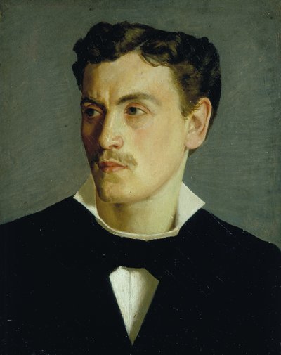 Muotokuva nuoresta miehestä, noin 1855 (öljy kankaalle). tekijältä Silvestro Lega