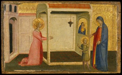 Pyhän Katariinan Aleksandrialaisen visio, 1300-luvun toinen puoli. tekijältä Silvestro dei Gherarducci
