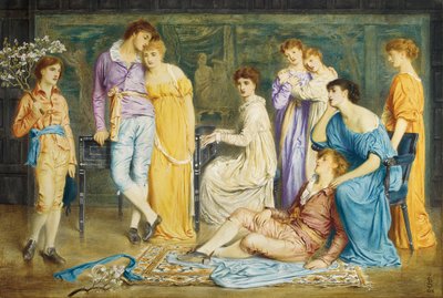 Bachin preludi, 1868 tekijältä Simeon Solomon