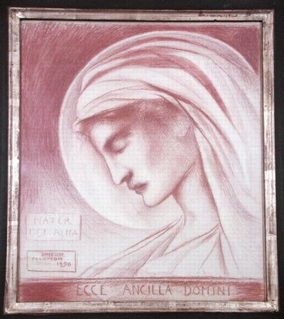 Ecce Ancilla Domini: Mater Dei Alma tekijältä Simeon Solomon