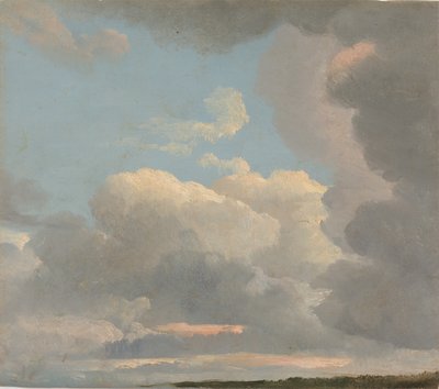 Pilvitutkimus Early Evening, n. 1786-1806. tekijältä Simon Alexandre Clément Denis