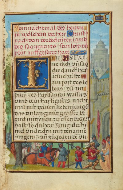 Grenze mit dem Treffen von Abraham und Melchisedek tekijältä Simon Bening