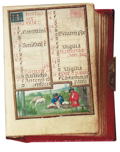 Folio pienoistuntikirjasta, Rooman käyttö, Brugge, 1530-35 tekijältä Simon Bening