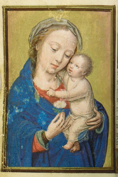 Folio pienoistuntikirjasta, Rooman käyttö, Brugge, 1530-35 tekijältä Simon Bening
