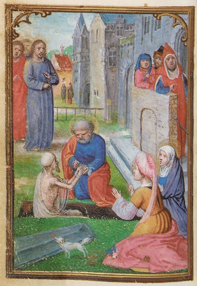 Folio pienoistuntikirjasta, Rooman käyttö, Brugge, 1530-35 tekijältä Simon Bening