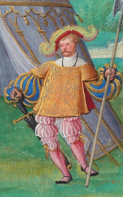 Jacques de Lalaing, n. 1530-1540 (tempera, lehtikulta ja muste pergamentissa) tekijältä Simon Bening