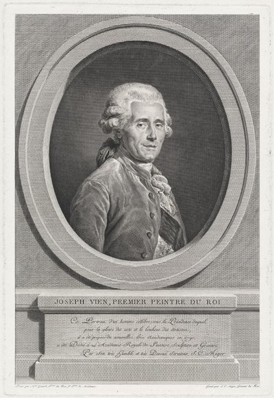 Joseph Vienne tekijältä Simon Charles Miger after Adélaïde Labille Guiard
