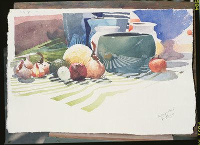 La Coupe Bleu II, 2003 (akvarelli paperille) tekijältä Simon Fletcher