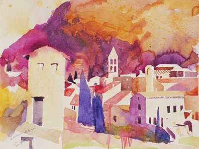 La Maison de Garel, 2004 (akvarelli paperille) tekijältä Simon Fletcher
