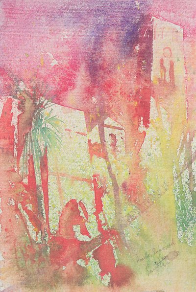 Ravello rufulo, Italia, 2001 (vesiväri) tekijältä Simon Fletcher
