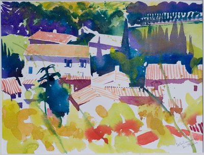 Toukokuun aurinko, 2009 (akvarelli) tekijältä Simon Fletcher