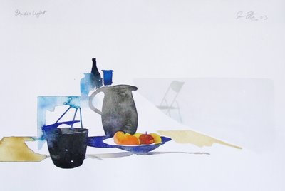 Studio Light (akvarelli paperille) tekijältä Simon Fletcher