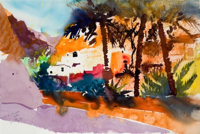 Wadi al Muaydin, 2004 (akvarelli) tekijältä Simon Fletcher