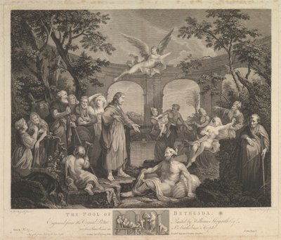 Bethesda St. Johnin allas, luku 5, 24. helmikuuta 1772 tekijältä Simon Francois Ravenet