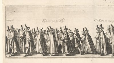 Hautajaiskulkue (kuva 3), 1615 tekijältä Simon Frisius