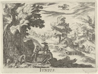 kesäkuuta Junius (otsikko esineessä) Kaksitoista kuukautta (sarjan nimi) tekijältä Simon Frisius