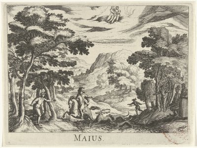 saattaa Maius (otsikko esineessä) Kaksitoista kuukautta (sarjan nimi) tekijältä Simon Frisius