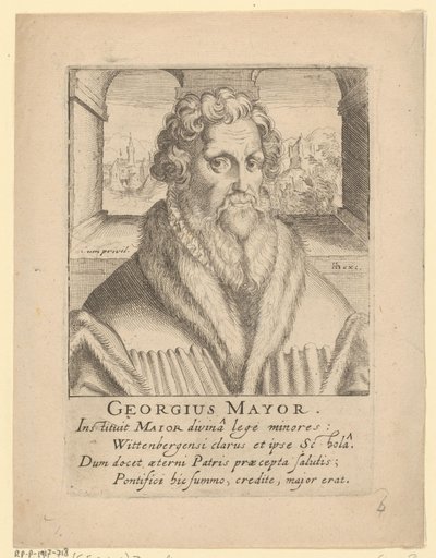 Georg Majorin muotokuva tekijältä Simon Frisius