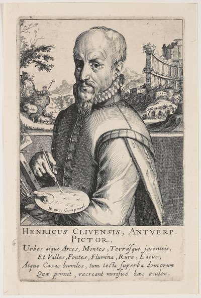 Hendrik van Cleefin muotokuva tekijältä Simon Frisius