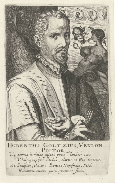 Hubert Goltziuksen muotokuva tekijältä Simon Frisius