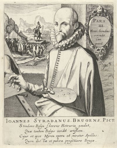Jan van der Straetin muotokuva tekijältä Simon Frisius