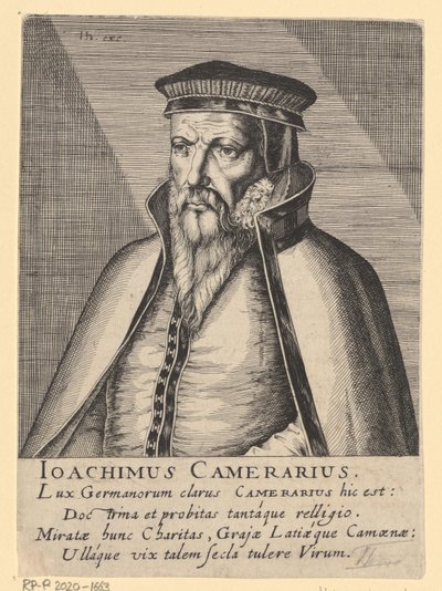 Joachim Camerarius I:n muotokuva tekijältä Simon Frisius
