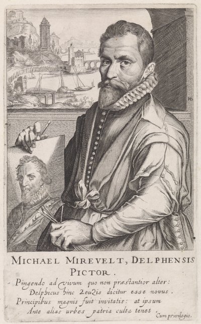 Michiel Jansz. van Miereveltin muotokuva tekijältä Simon Frisius