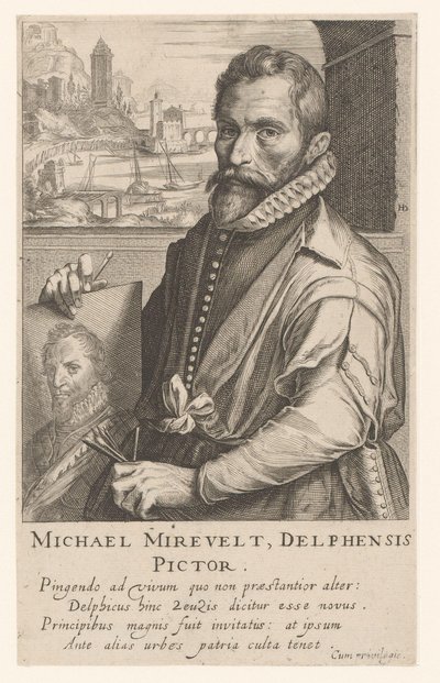 Michiel Miereveltin muotokuva tekijältä Simon Frisius