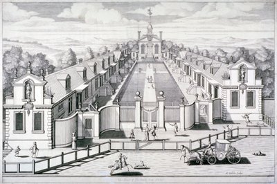 Trinity Almshouses, Mile End Road, Stepney, Lontoo, 1696. tekijältä Simon Gribelin