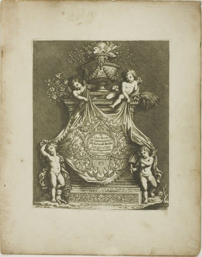 Levy yksi, kirjasta A New Book of Ornaments (Uusi koristekirja) tekijältä Simon Gribelin II