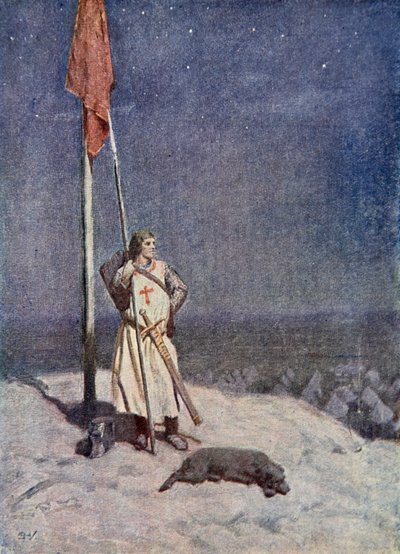 Ritari seisoo vartiolla St. George