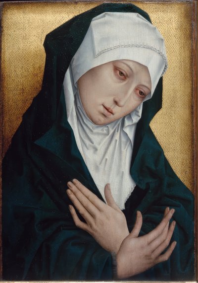 Mater Dolorosa tekijältä Simon Marmion (Werkstatt)