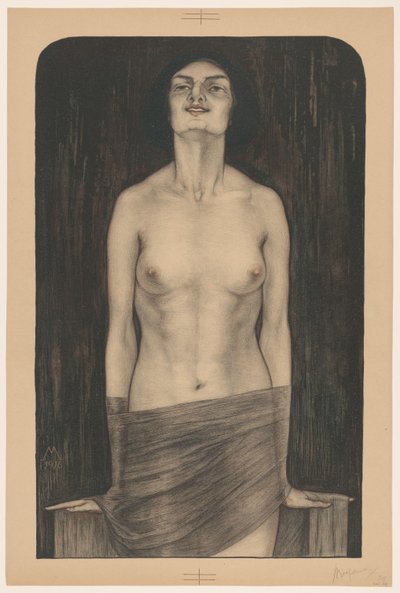 Pysyvä nainen paljas ylävartalo Vampyyri (Salomé) (alkuperäinen nimi) tekijältä Simon Moulijn