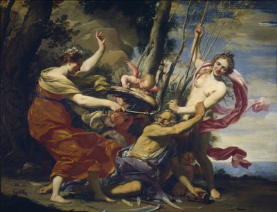 Rakkauden, toivon ja kauneuden voittama isäaika - Vouet, Simon (1590-1649) - 1627 - Öljy kankaalle - 107x142 - Museo del Prado, Madrid tekijältä Simon Vouet