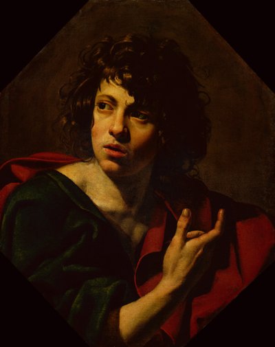 Pyhä Johannes evankelista (öljy kankaalle) tekijältä Simon Vouet