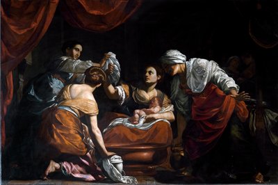Neitsyen syntymä (öljy kankaalle tekijältä Simon Vouet