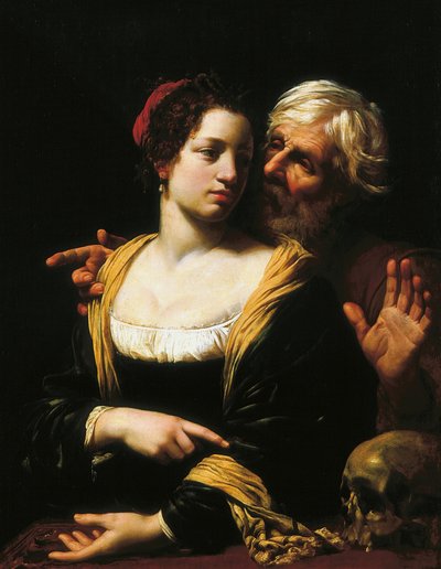 Huonosti yhteen sopiva pari (Vanitas). tekijältä Simon Vouet