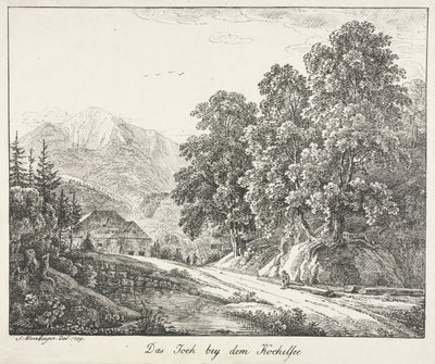 Polku Kochelseen rannalla, 1809. tekijältä Simon Warnberger