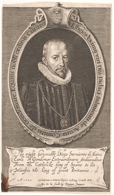 Diego Sarmiento de Acuna, Godomarin kreivi. Espanjan lähettiläs Lontoossa tekijältä Simon de Pas