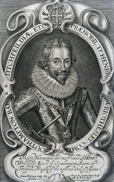 Henry Wriothesley, Southamptonin 3. jaarli, 1617. tekijältä Simon de Passe
