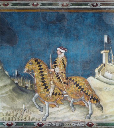 Guidoriccio da Fogliano. Guido Riccio da Fogliano (kuoli 1352), Sienan armeijan komentaja (condottiero) Montemassin linnan valloituksen aikana Maremmassa (Maremma) vuonna 1328. Simone Martinin (1284-1344) fresko tekijältä Simone Martini