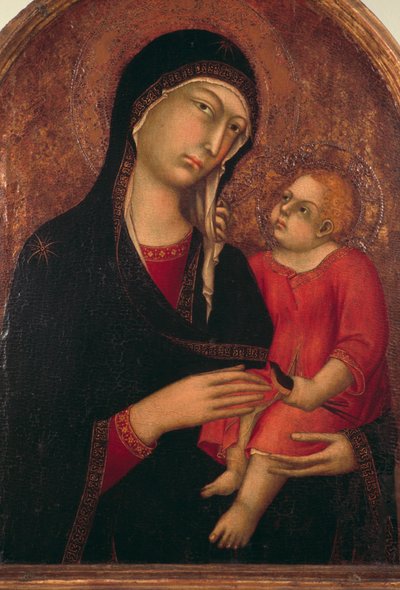 Madonna ja lapsi tekijältä Simone Martini