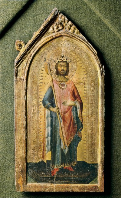 Pyhän Ladislausin muotokuva, Simone Martini, tempero puulla n. 1326 tekijältä Simone Martini
