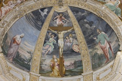 Ristiinnaulitseminen, 1578-82 tekijältä Simone Veneziano Peterzano